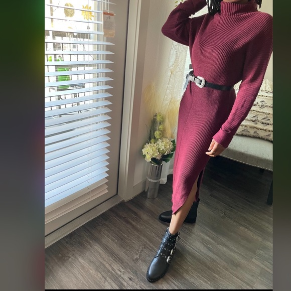 Midi Sweater Dress Size Medium - Picture 3 of 8